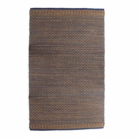 Palacedesigns Detailed Lattice Rectangle Area Rug - Tan & Blue - 8 x 10 ft. PA3657673